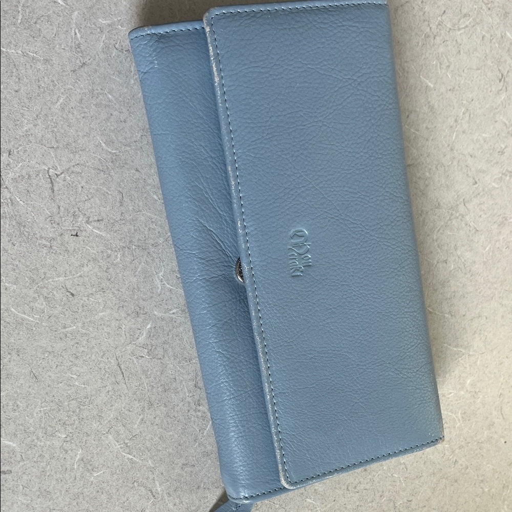 Blue Leather Wallet